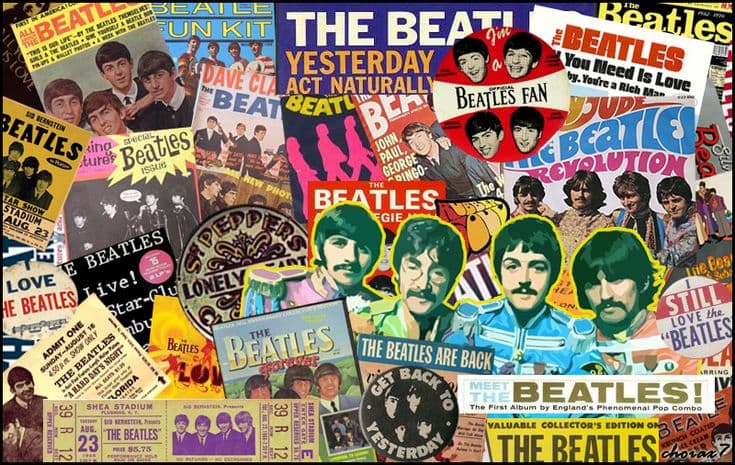 The Beatles collage